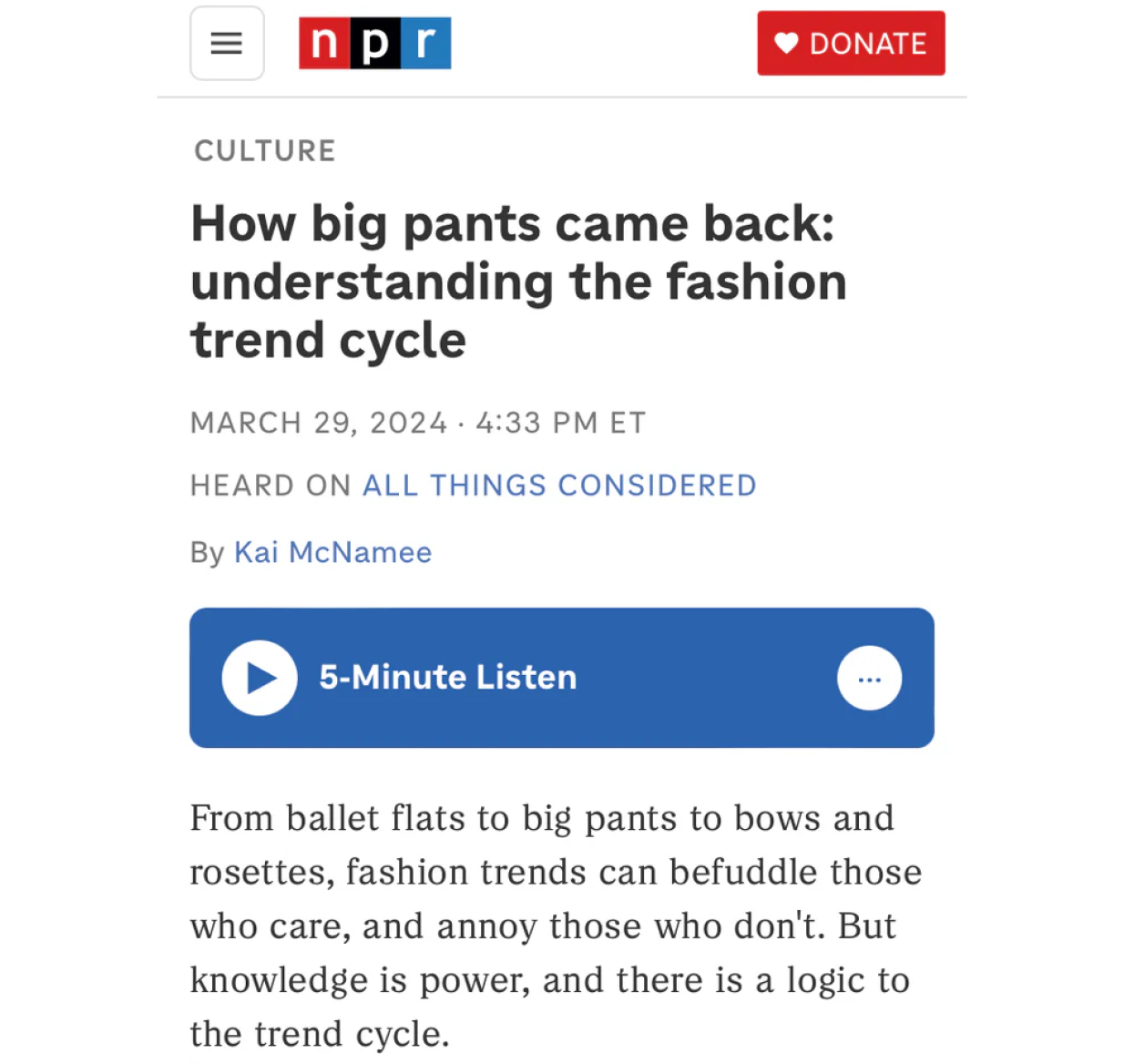 NPR / ALL THINGS CONSIDERED
